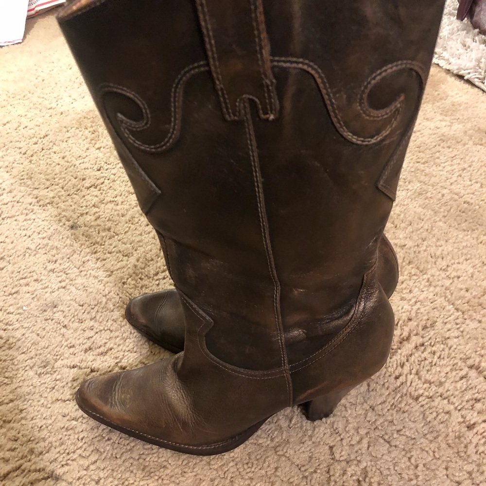 Cowboy Boots (Bronze Color)